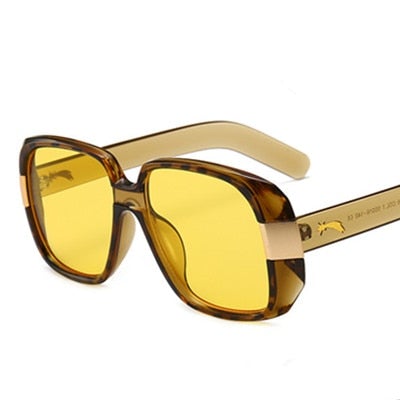 Big Frame Vintage Square Sunglasses