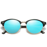 Mirror Round Driving Sunglasses