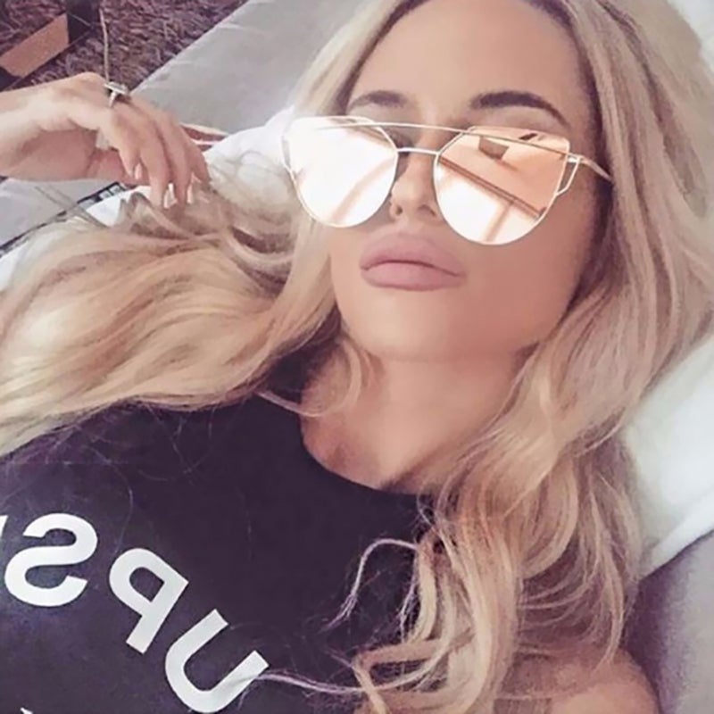 Vintage Mirror Cat Eye Sunglasses