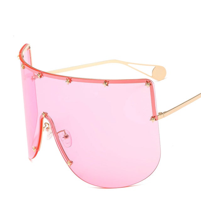 Vintage Oversized Windproof Retro One Piece Shield Visor Sunglasses