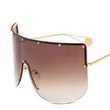 Vintage Oversized Windproof Retro One Piece Shield Visor Sunglasses