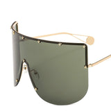 Vintage Oversized Windproof Retro One Piece Shield Visor Sunglasses