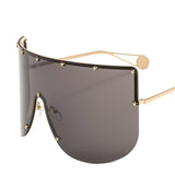 Vintage Oversized Windproof Retro One Piece Shield Visor Sunglasses