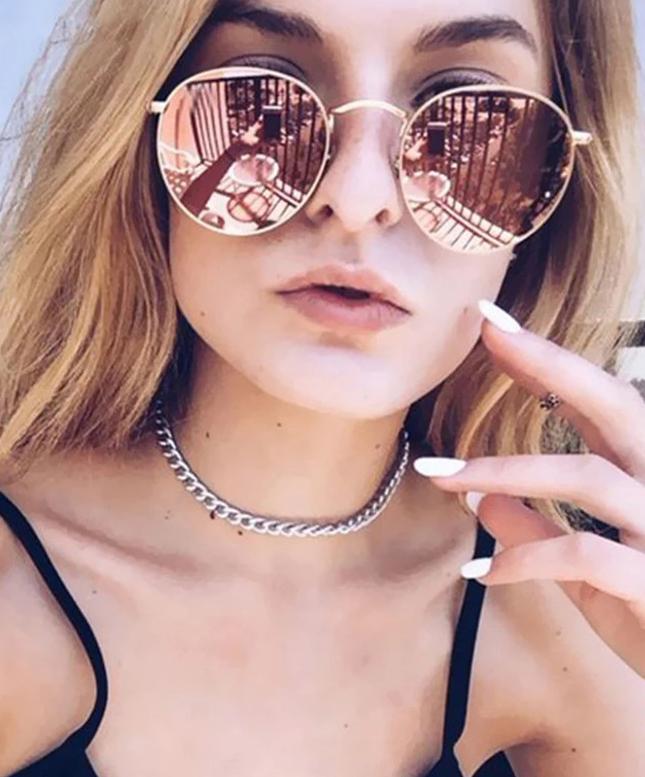 Luxury Alloy Round Sunglass