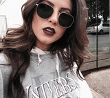 Designer Alloy Mirror Round Sunglass