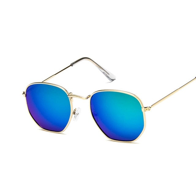 Designer Alloy Mirror Round Sunglass