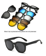 Magnet  Mirrored Clip Retro Sunglasses