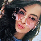 Big Square Clear Sunglasses